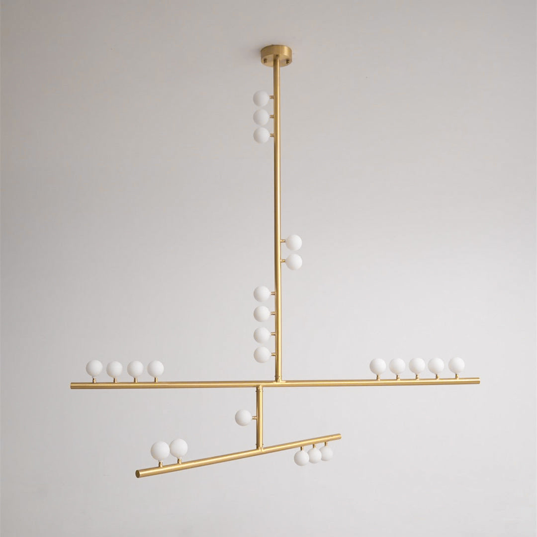 Orbis Moderne Minimaliste Baisse Système Antique Verre Lustre - Neutralighting