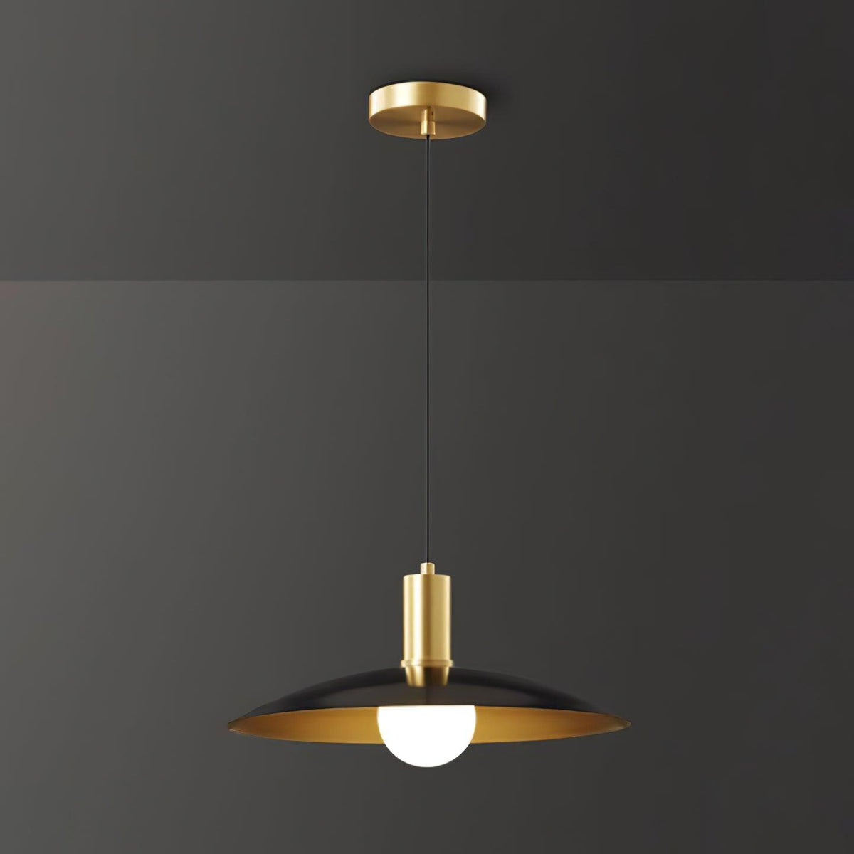 Thalora Suspension Laiton Verre Classique - Neutralighting