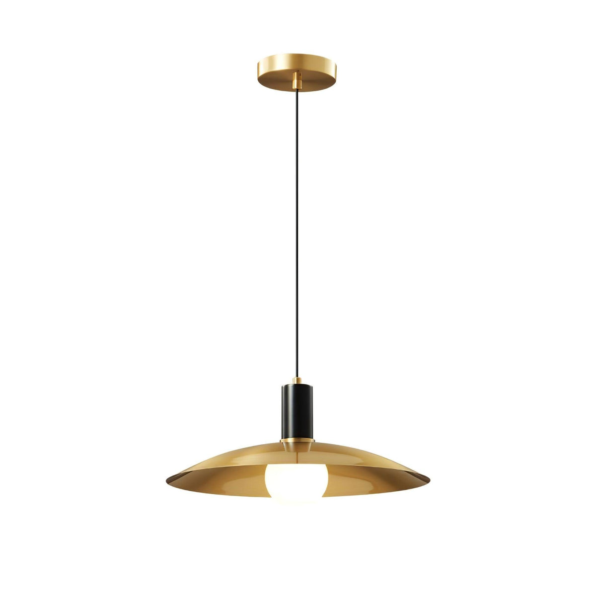 Thalora Suspension Laiton Verre Classique - Neutralighting
