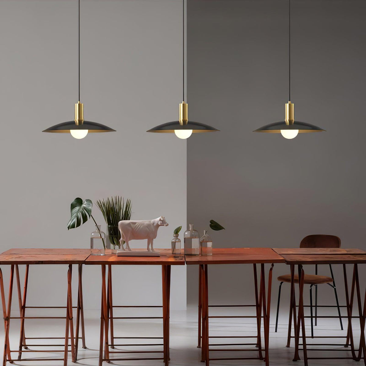 Thalora Suspension Laiton Verre Classique - Neutralighting