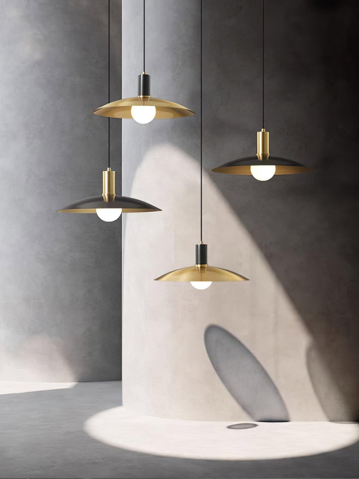 Thalora Suspension Laiton Verre Classique - Neutralighting