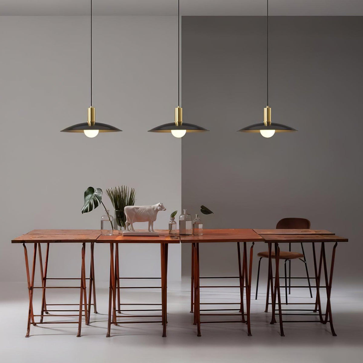 Thalora Suspension Laiton Verre Classique - Neutralighting