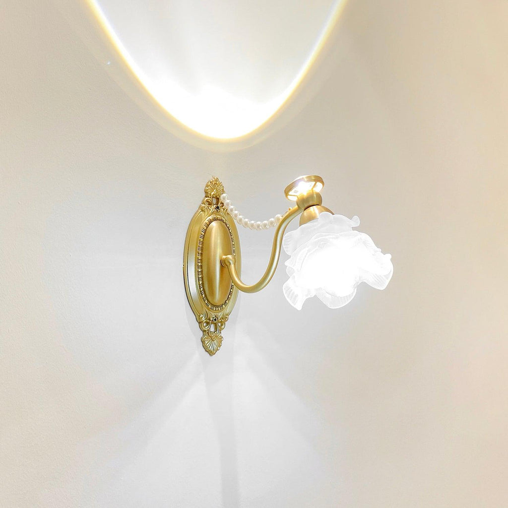 Zoey Applique Murale Florale en Laiton - Neutralighting
