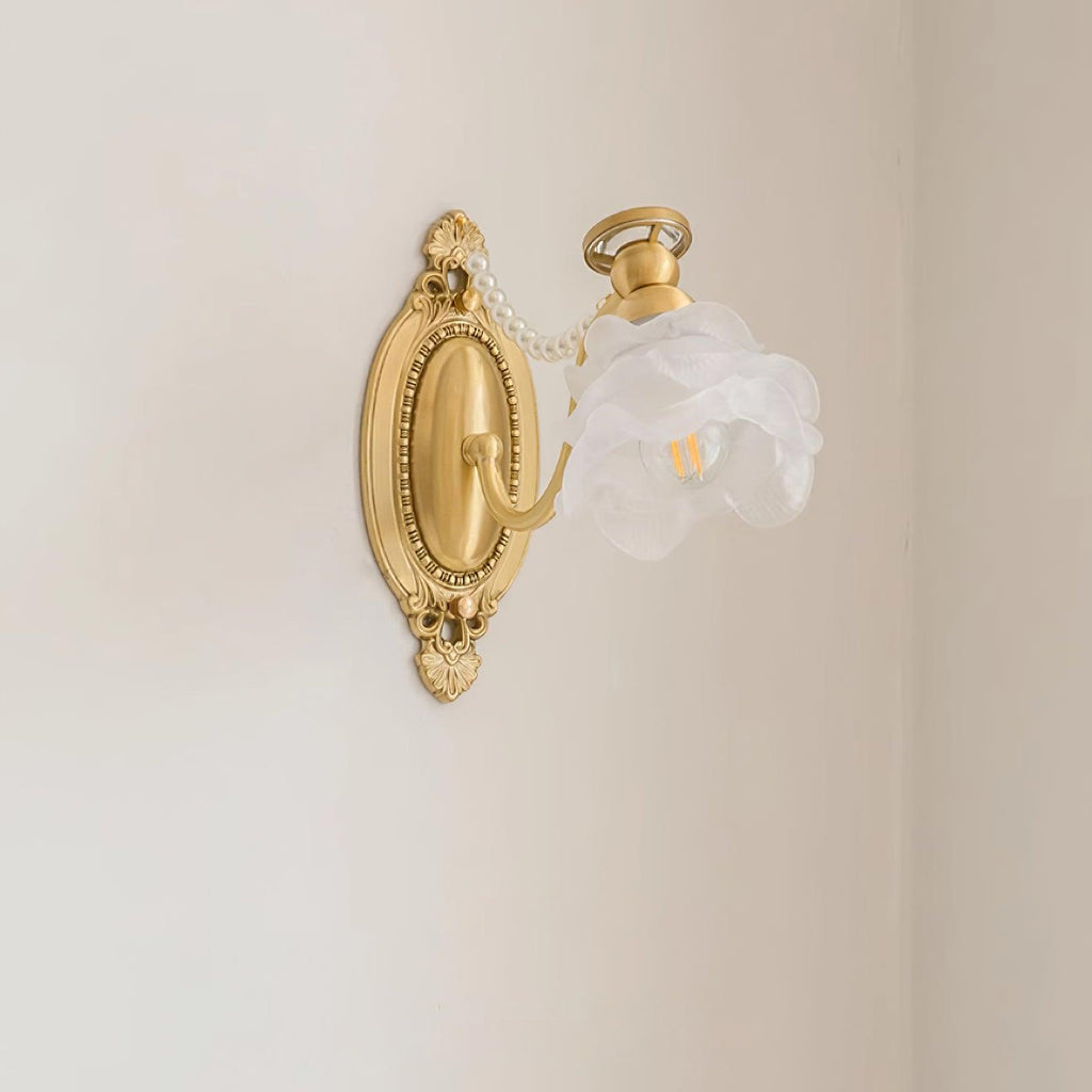 Zoey Applique Murale Florale en Laiton - Neutralighting