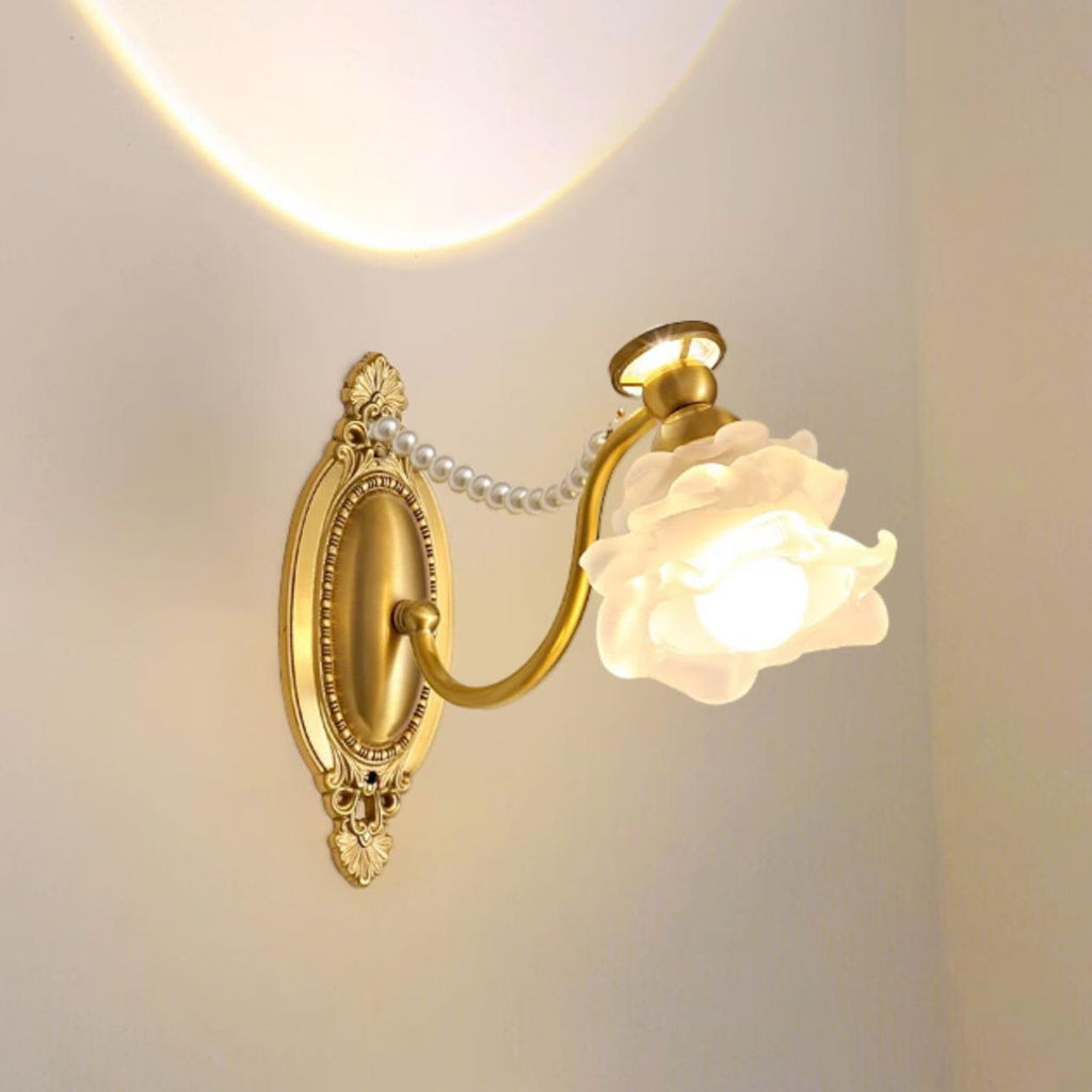Zoey Applique Murale Florale en Laiton - Neutralighting