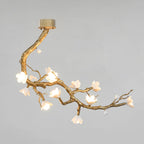 Lustra Chandelier Laiton Fleur Branche Naturelle - Neutralighting
