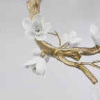 Lustra Chandelier Laiton Fleur Branche Naturelle - Neutralighting