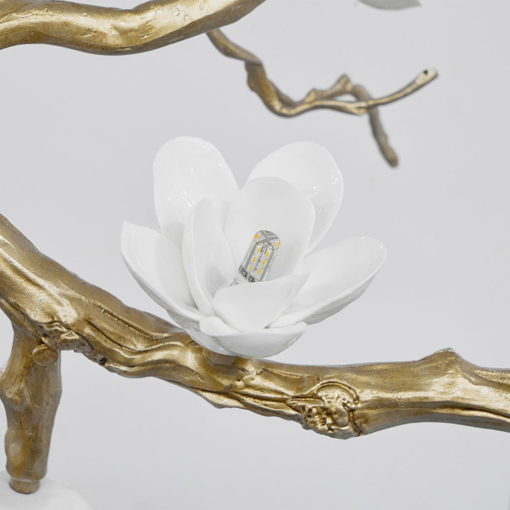 Lustra Chandelier Laiton Fleur Branche Naturelle - Neutralighting