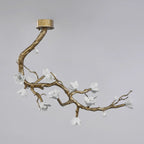 Lustra Chandelier Laiton Fleur Branche Naturelle - Neutralighting