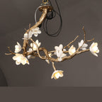 Lustra Chandelier Laiton Fleur Branche Naturelle - Neutralighting
