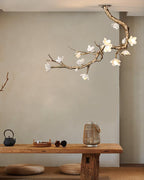 Lustra Chandelier Laiton Fleur Branche Naturelle - Neutralighting