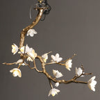 Lustra Chandelier Laiton Fleur Branche Naturelle - Neutralighting