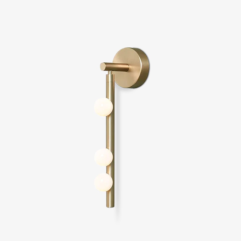 Pamela Tube Plug-in Brass Glass Wall Lamp - Neutralighting