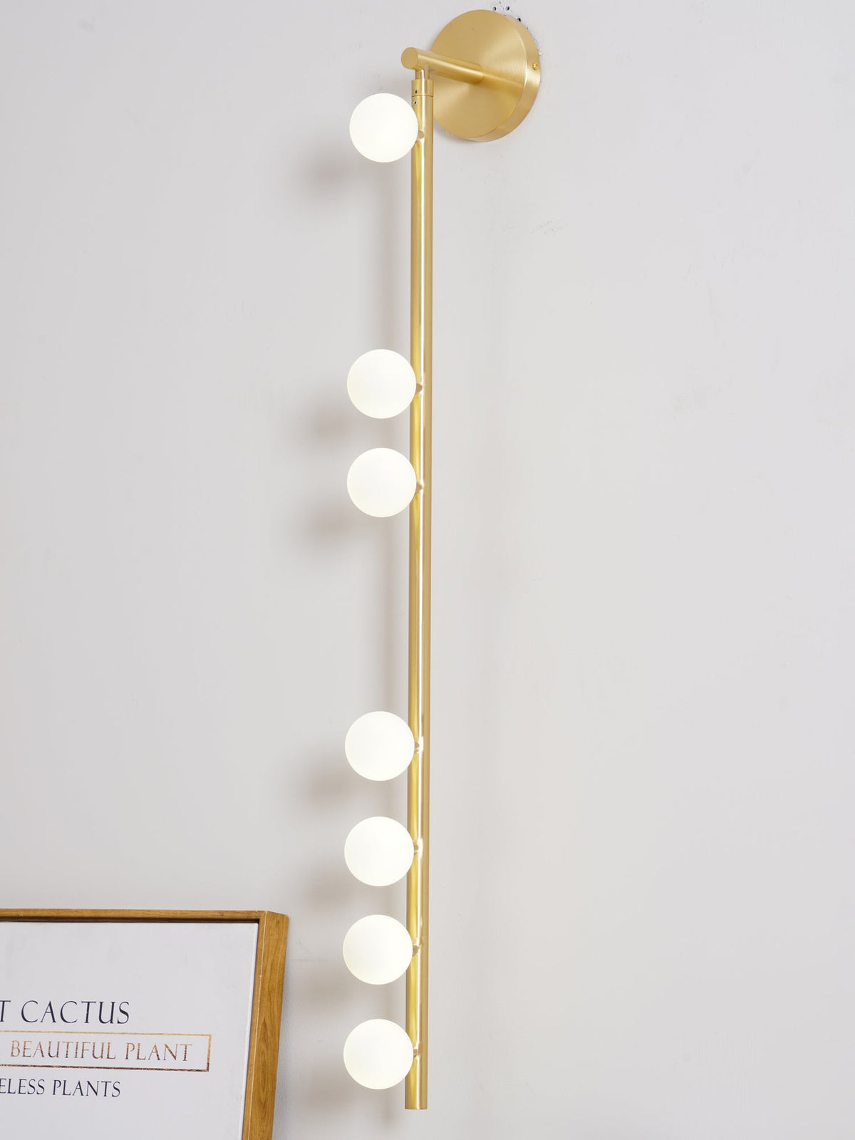 Pamela Tube Plug-in Brass Glass Wall Lamp - Neutralighting