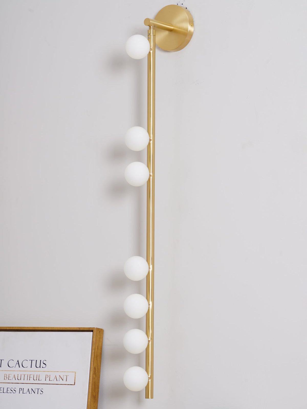 Pamela Tube Plug-in Brass Glass Wall Lamp - Neutralighting