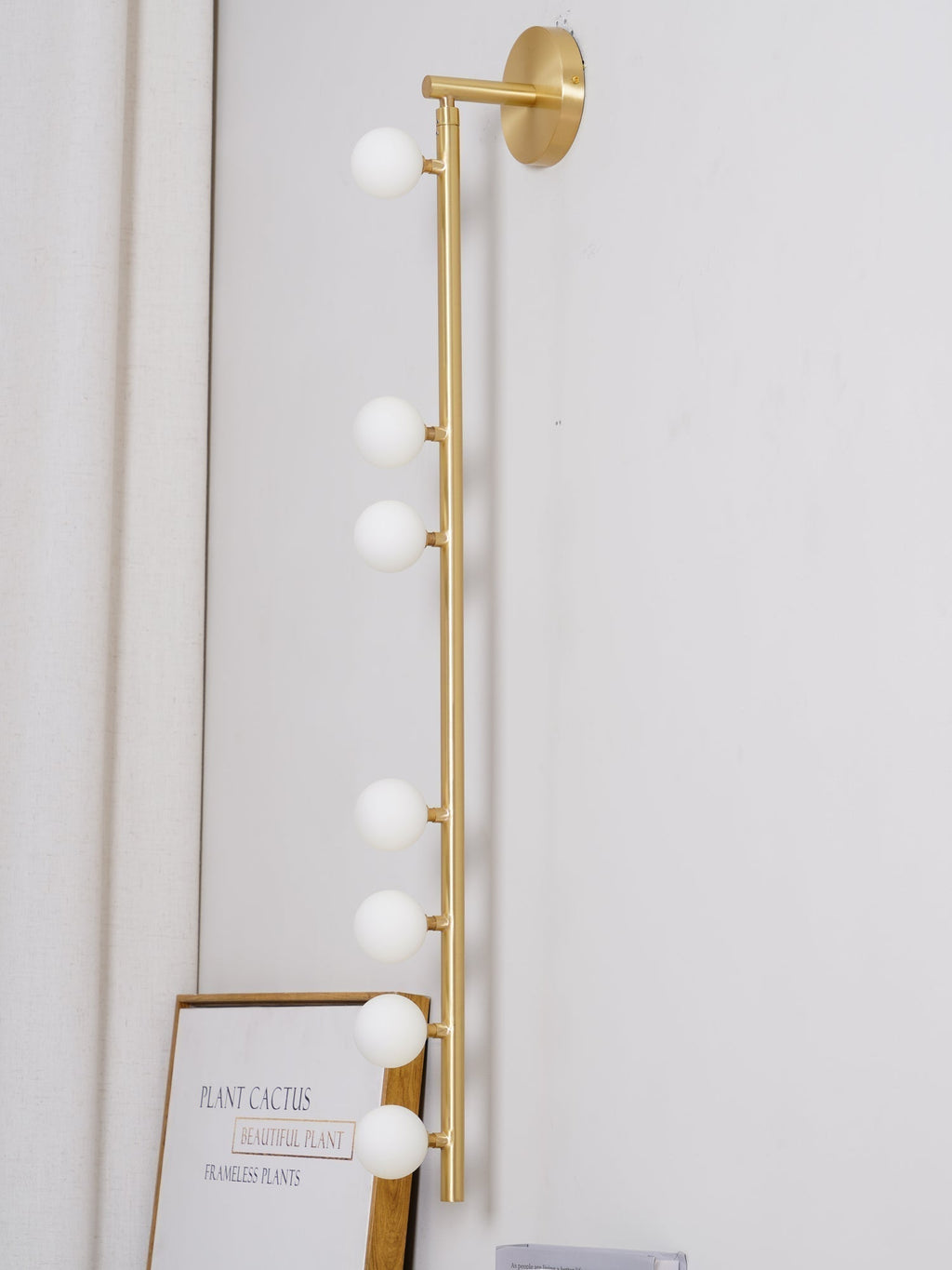 Pamela Tube Plug-in Brass Glass Wall Lamp - Neutralighting