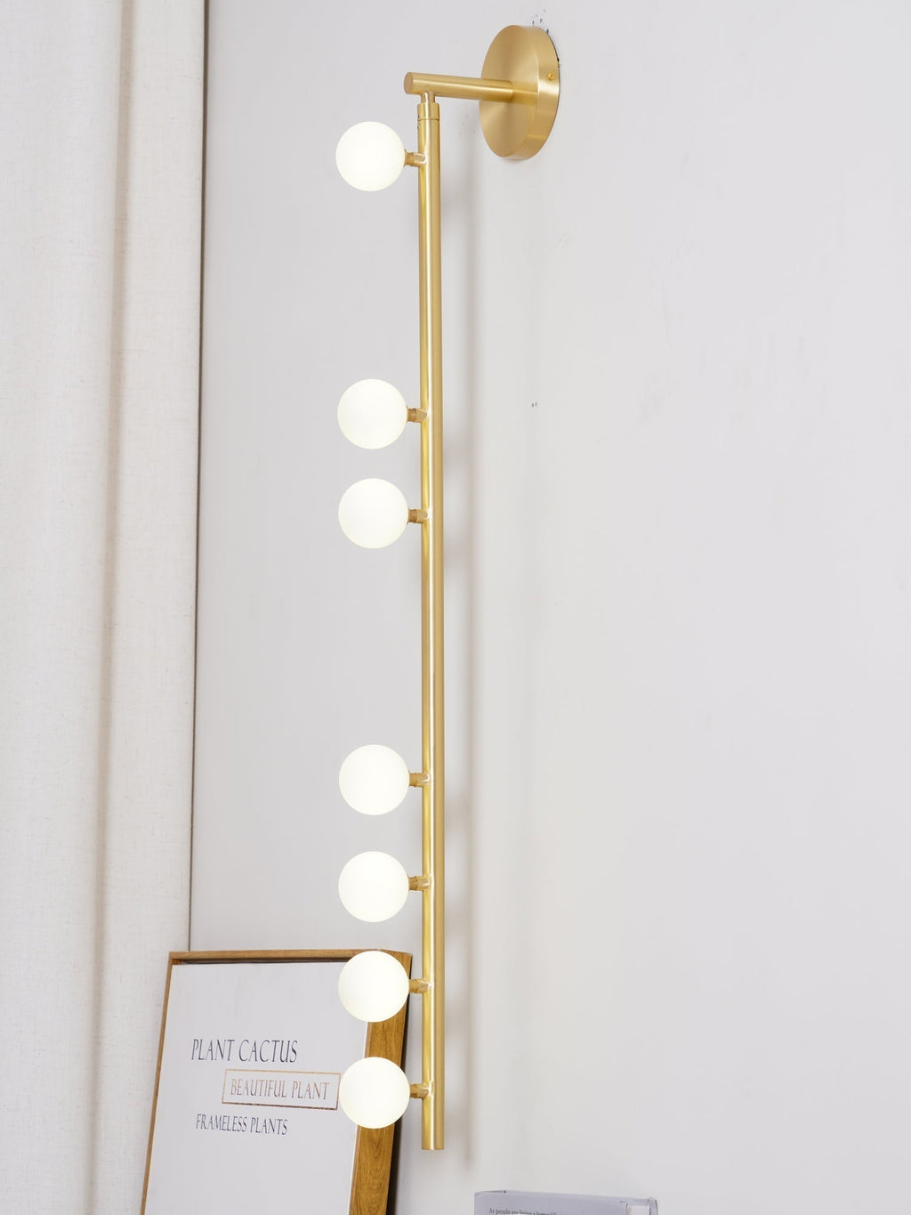 Pamela Tube Plug-in Brass Glass Wall Lamp - Neutralighting