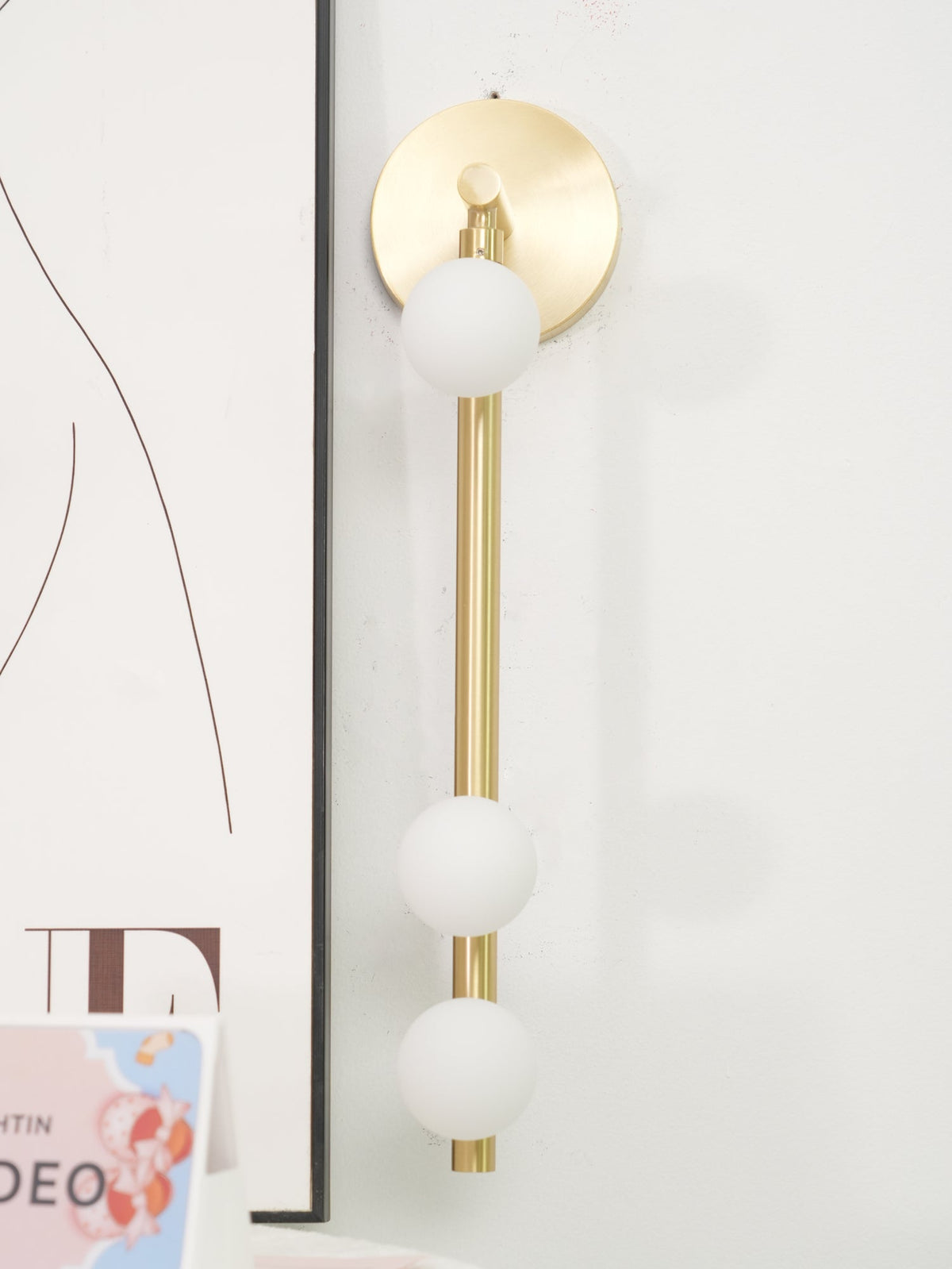 Pamela Tube Plug-in Brass Glass Wall Lamp - Neutralighting