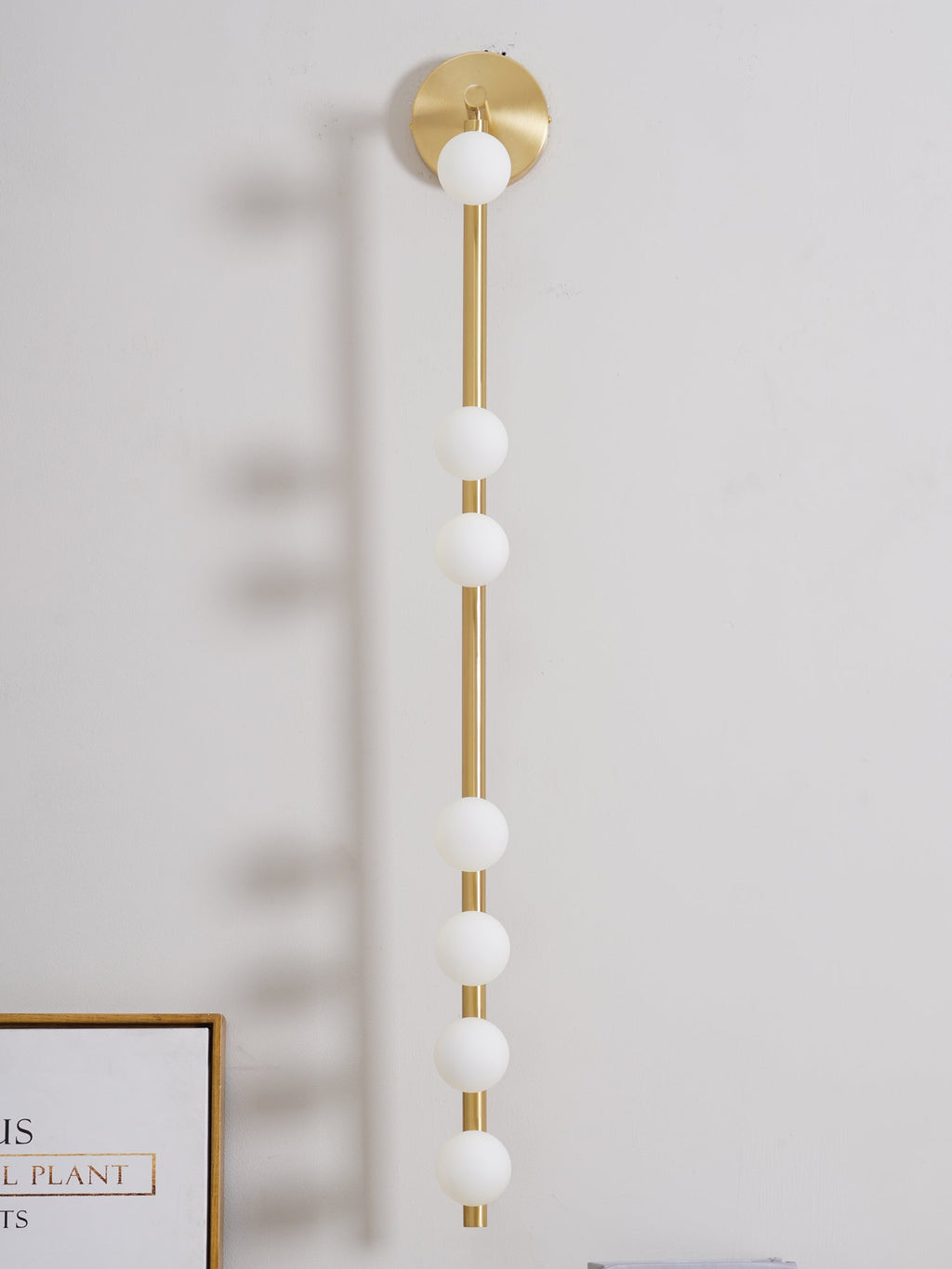 Pamela Tube Plug-in Brass Glass Wall Lamp - Neutralighting