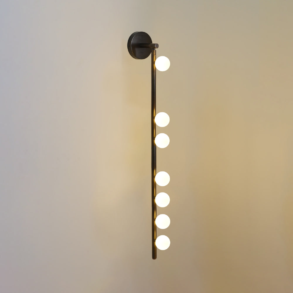 Pamela Tube Plug-in Brass Glass Wall Lamp - Neutralighting