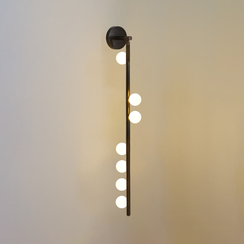 Pamela Tube Plug-in Brass Glass Wall Lamp - Neutralighting