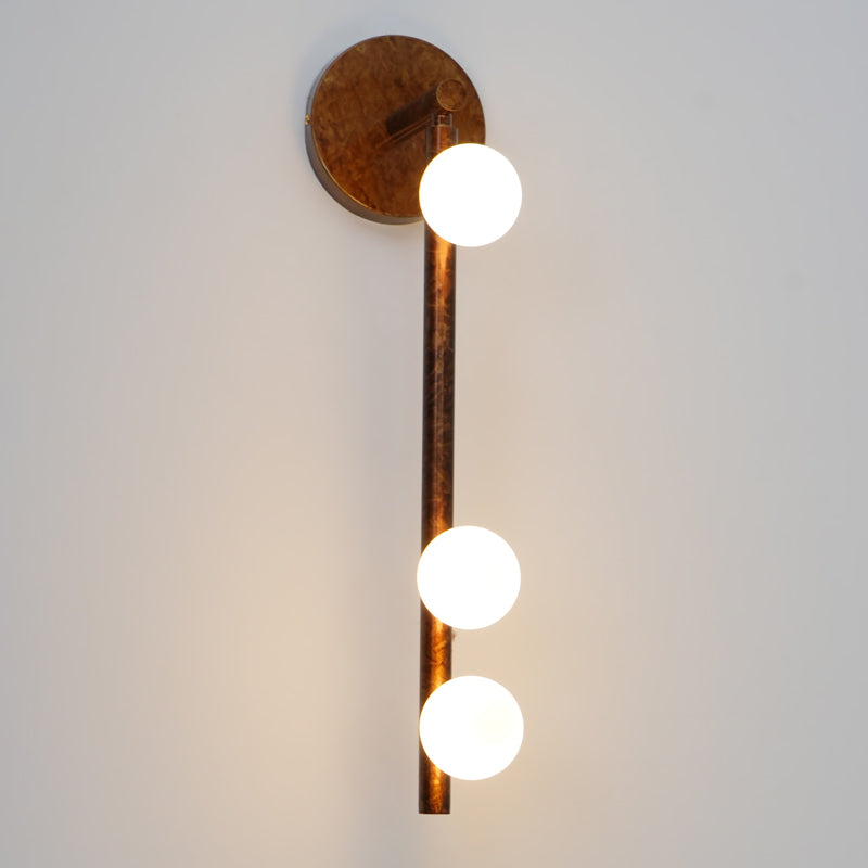 Pamela Tube Plug-in Brass Glass Wall Lamp - Neutralighting
