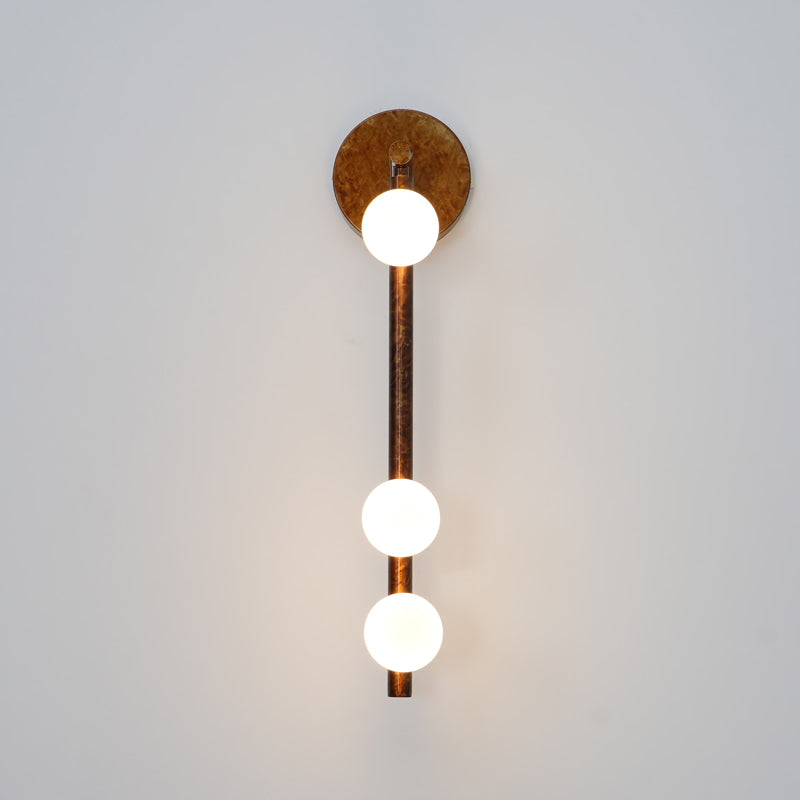 Pamela Tube Plug-in Brass Glass Wall Lamp - Neutralighting