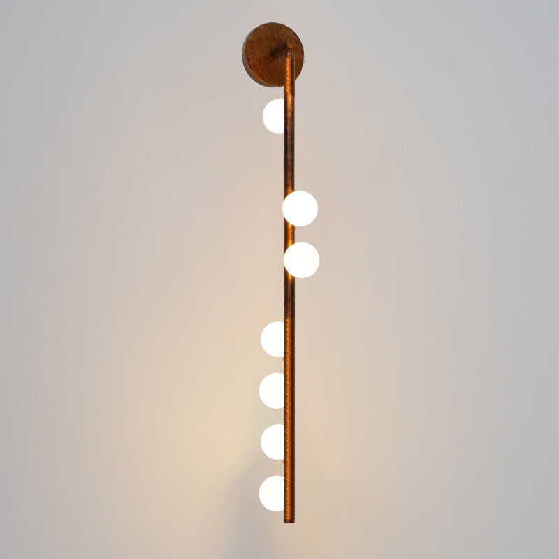Pamela Tube Plug-in Brass Glass Wall Lamp - Neutralighting