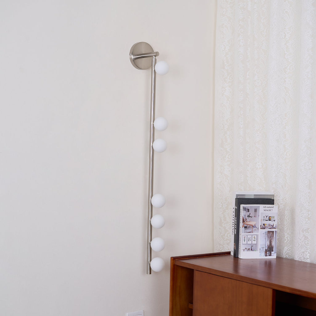 Pamela Tube Plug-in Brass Glass Wall Lamp - Neutralighting