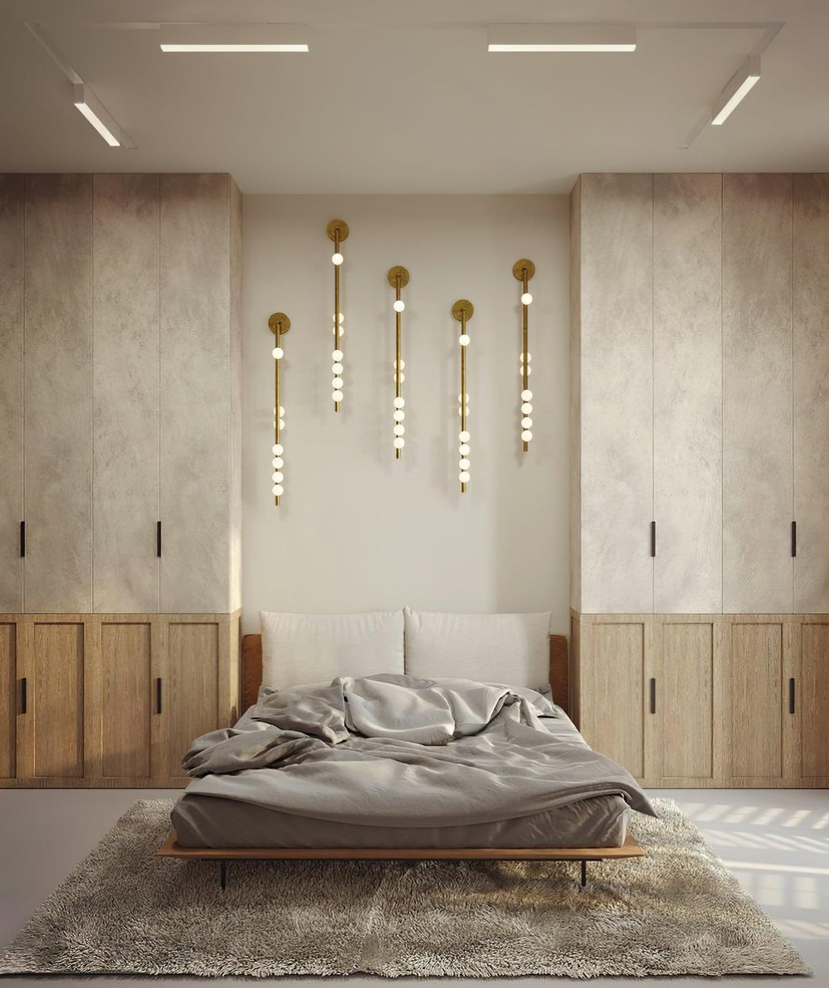 Pamela Tube Plug-in Brass Glass Wall Lamp - Neutralighting