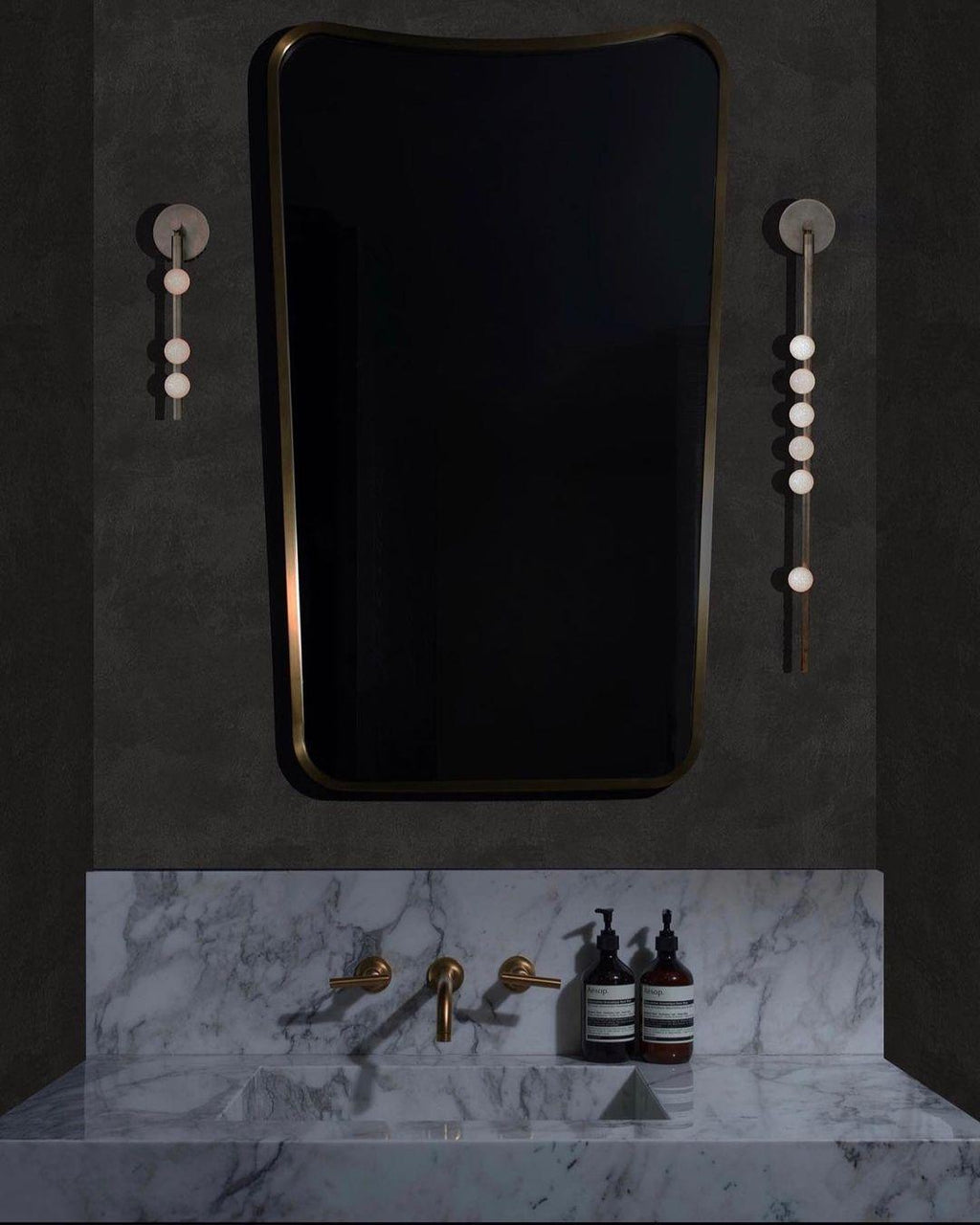 Pamela Tube Plug-in Brass Glass Wall Lamp - Neutralighting