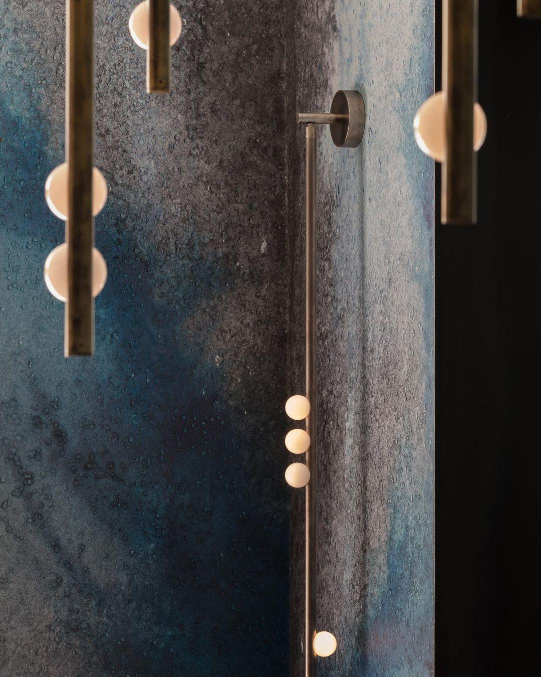 Pamela Tube Plug-in Brass Glass Wall Lamp - Neutralighting