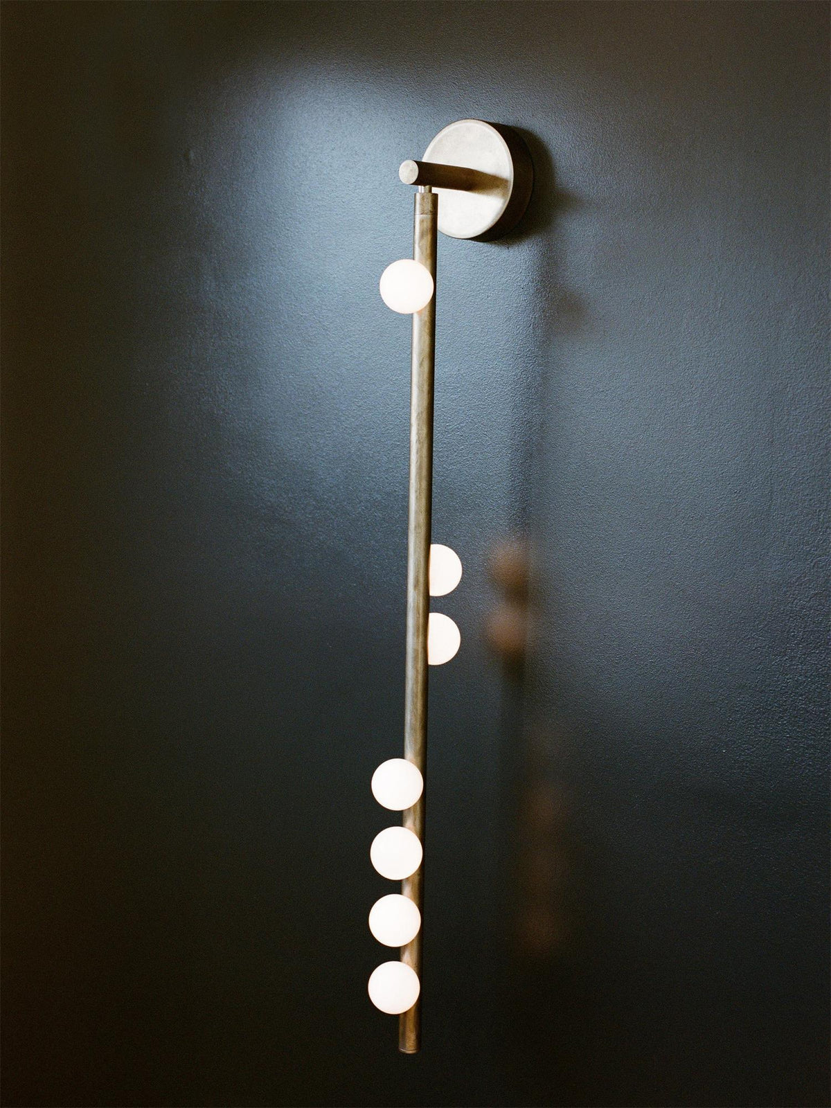 Pamela Tube Plug-in Brass Glass Wall Lamp - Neutralighting