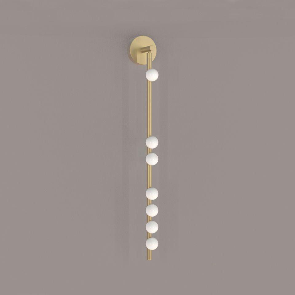 Pamela Tube Plug-in Brass Glass Wall Lamp - Neutralighting