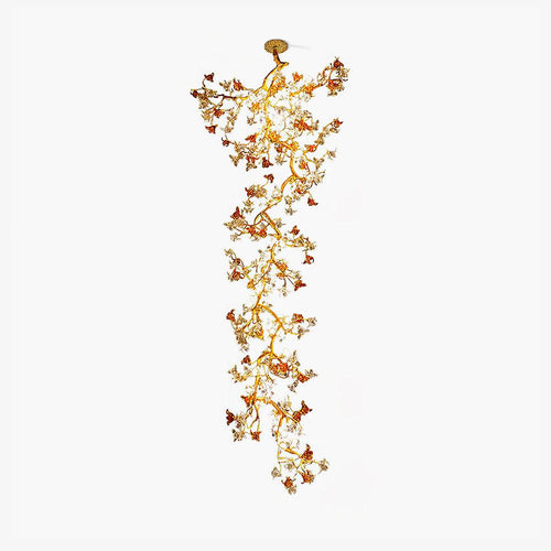 Aare Chandelier Branche Érable Laiton Cristal - Neutralighting