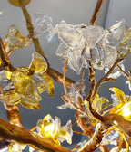 Aare Chandelier Branche Érable Laiton Cristal - Neutralighting