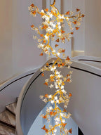 Aare Chandelier Branche Érable Laiton Cristal - Neutralighting