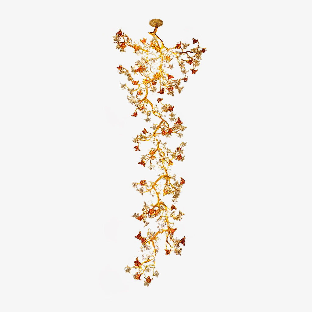 Aare Chandelier Branche Érable Laiton Cristal - Neutralighting