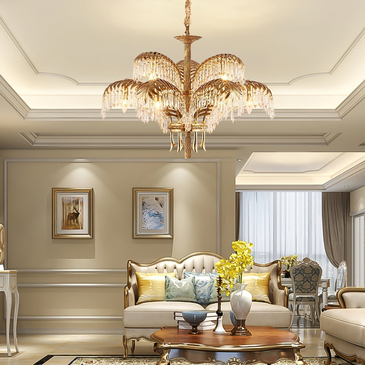 Odoraris Royal Laiton Cristal Lustre - Neutralighting