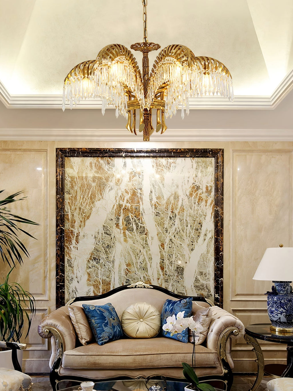 Odoraris Royal Laiton Cristal Lustre - Neutralighting