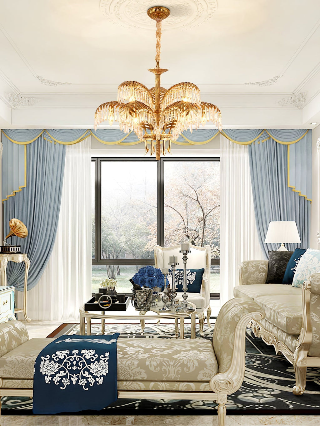 Odoraris Royal Laiton Cristal Lustre - Neutralighting