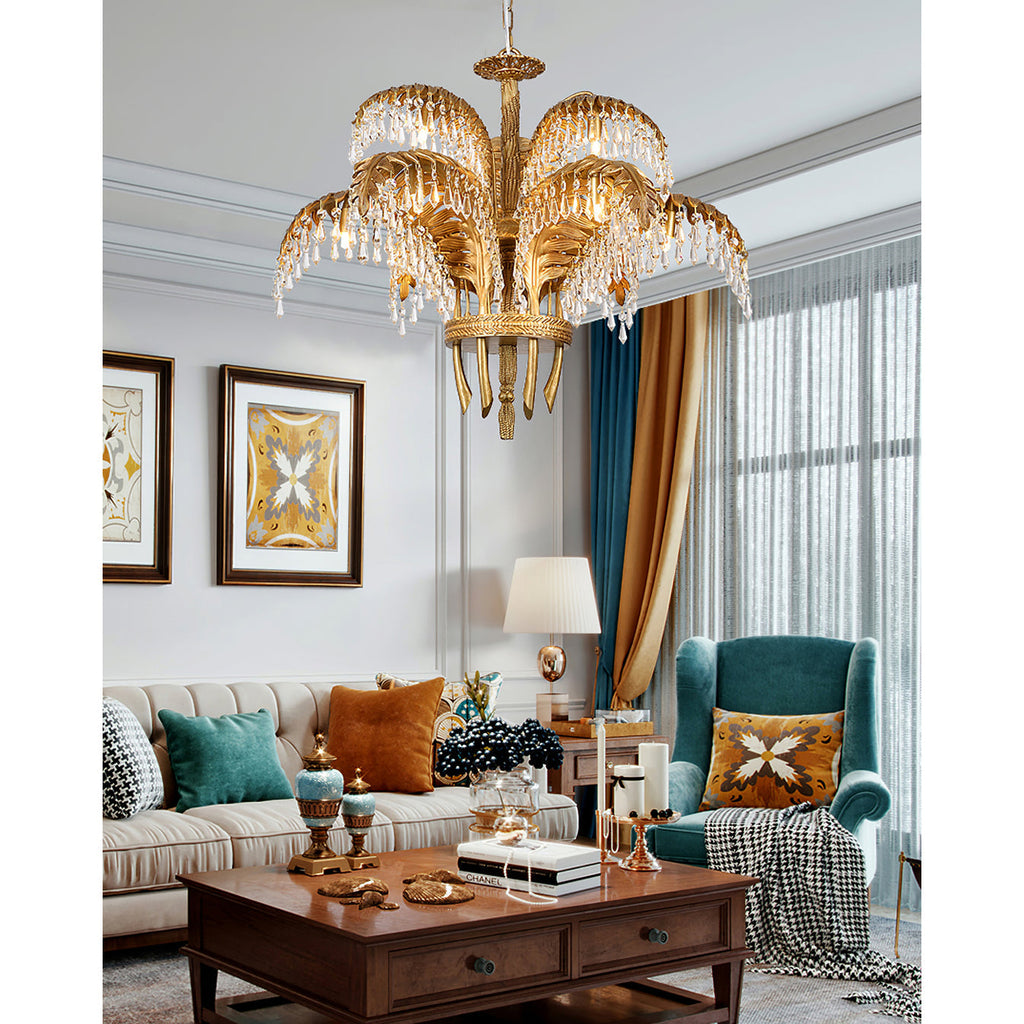 Odoraris Royal Laiton Cristal Lustre - Neutralighting