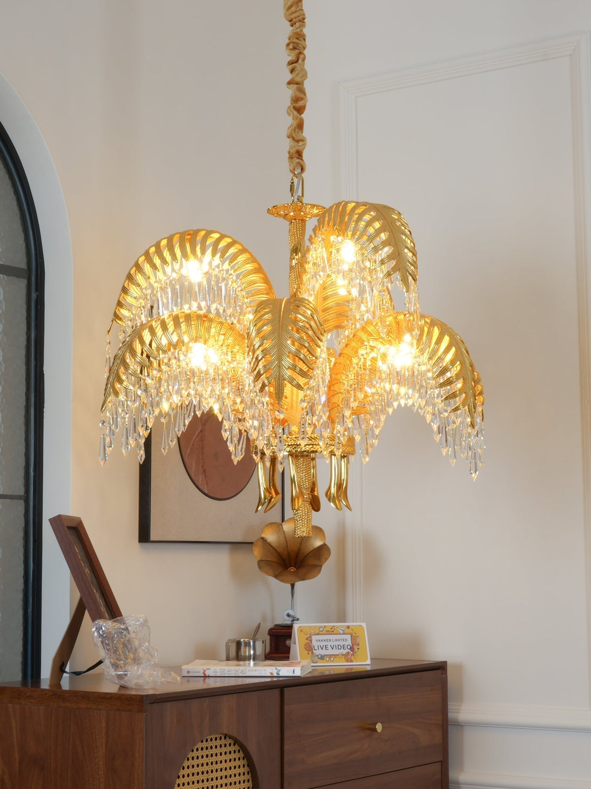 Odoraris Royal Laiton Cristal Lustre - Neutralighting