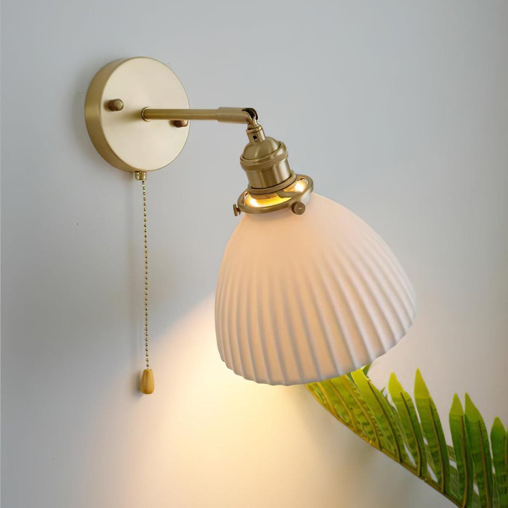 Lustra Lampe Murale Céramique Laiton Élégante - Neutralighting