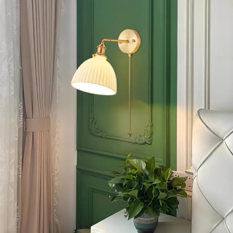 Lustra Lampe Murale Céramique Laiton Élégante - Neutralighting