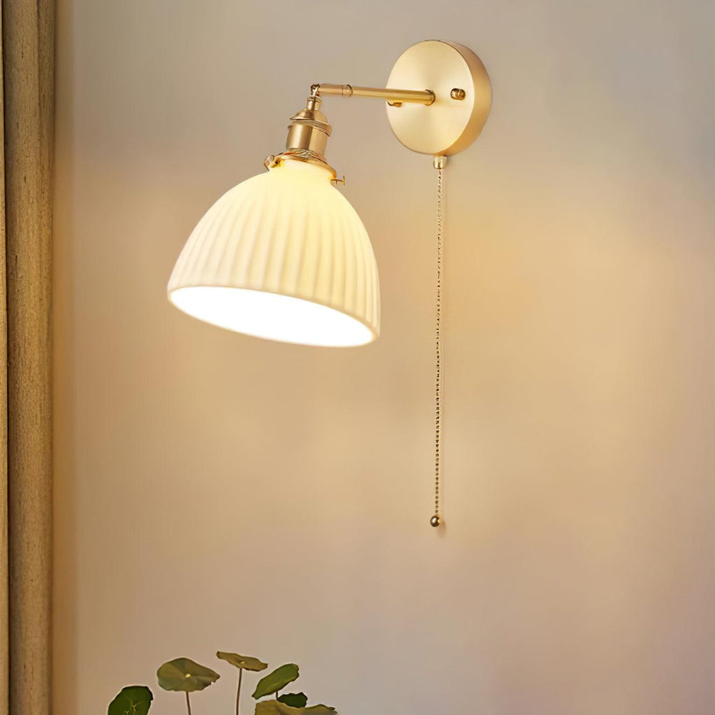 Lustra Lampe Murale Céramique Laiton Élégante - Neutralighting