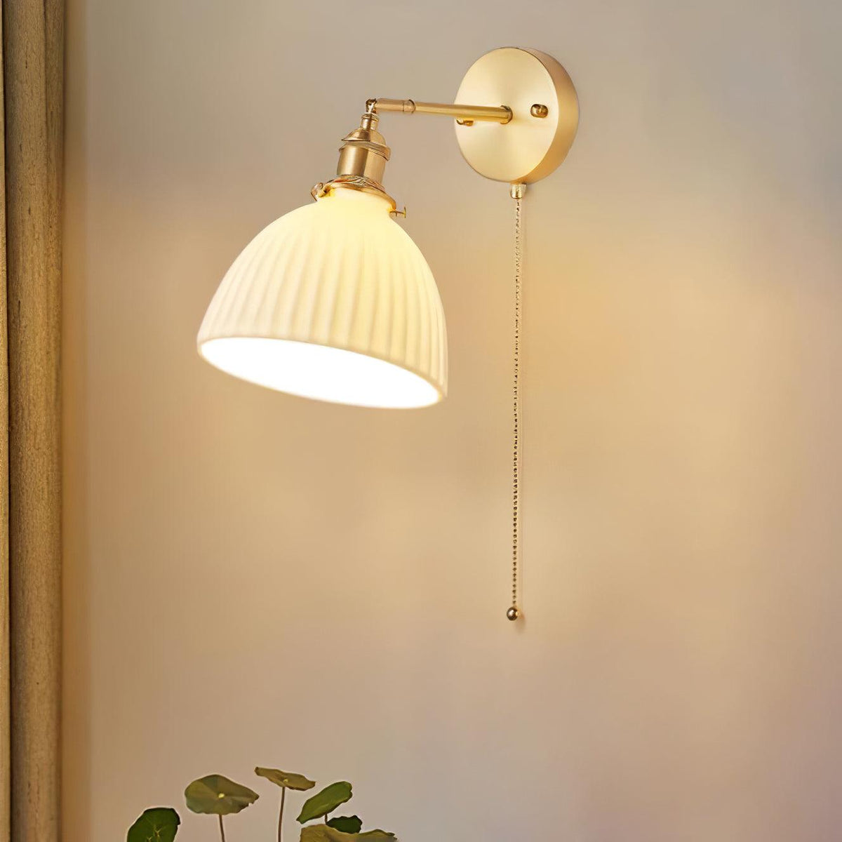 Lustra Lampe Murale Céramique Laiton Élégante - Neutralighting