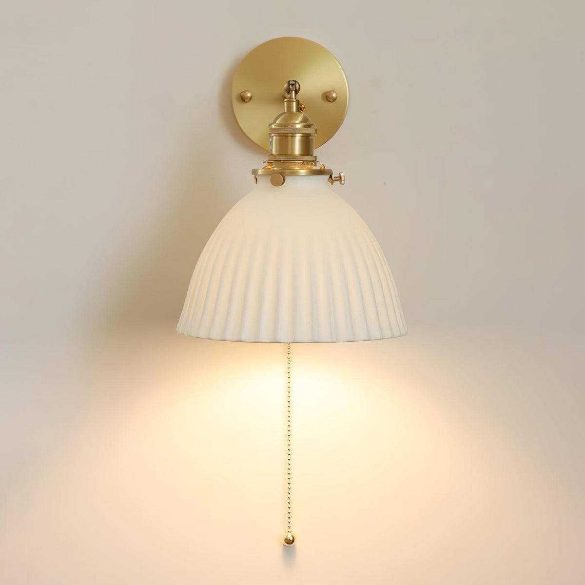Lustra Lampe Murale Céramique Laiton Élégante - Neutralighting