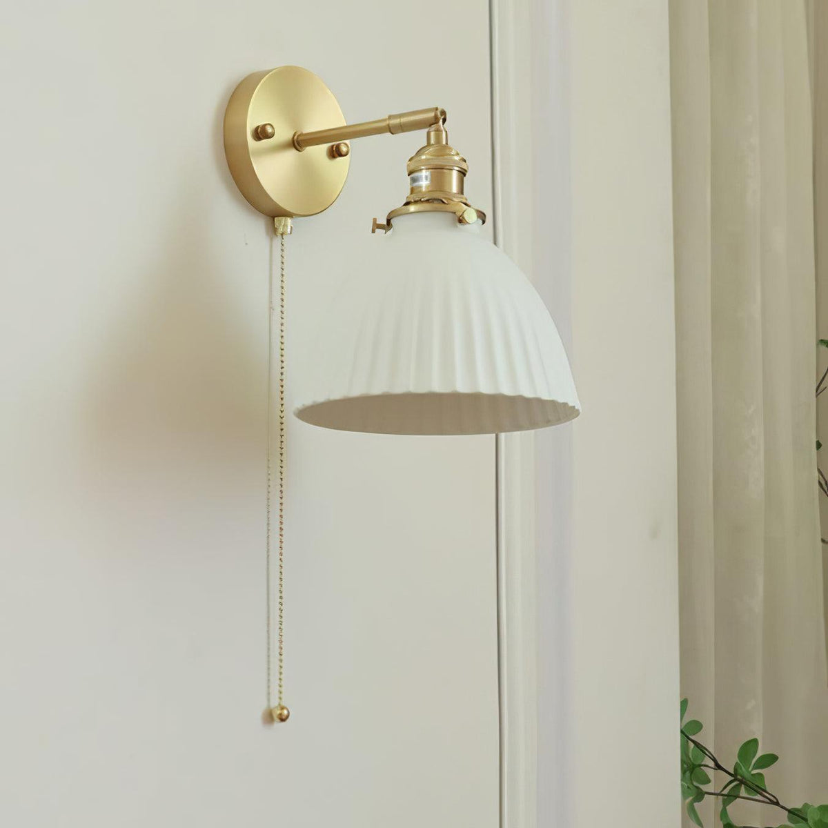 Lustra Lampe Murale Céramique Laiton Élégante - Neutralighting