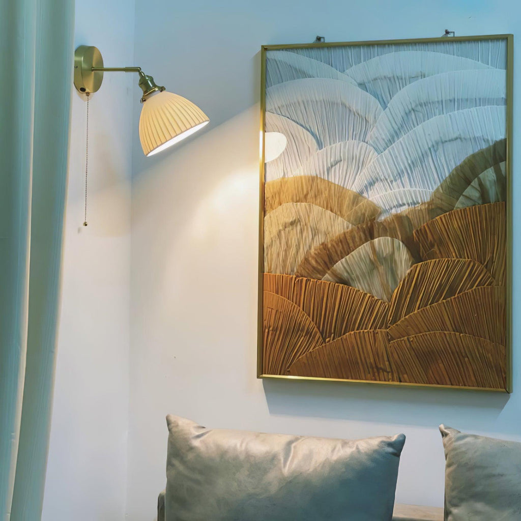 Lustra Lampe Murale Céramique Laiton Élégante - Neutralighting
